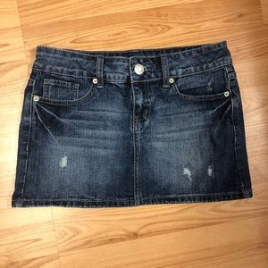 Size 5 Blue Jean mini Skirt